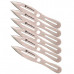 Faca de arremesso Smith & Wesson prata, conjunto com 6 facas
